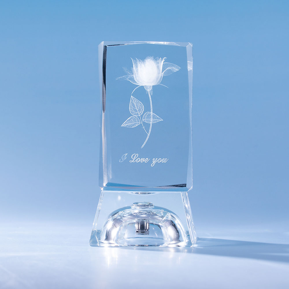 3D Rose Crystal Valentine's Day Gift 3D Rose Crystal Valentine's Day Gift