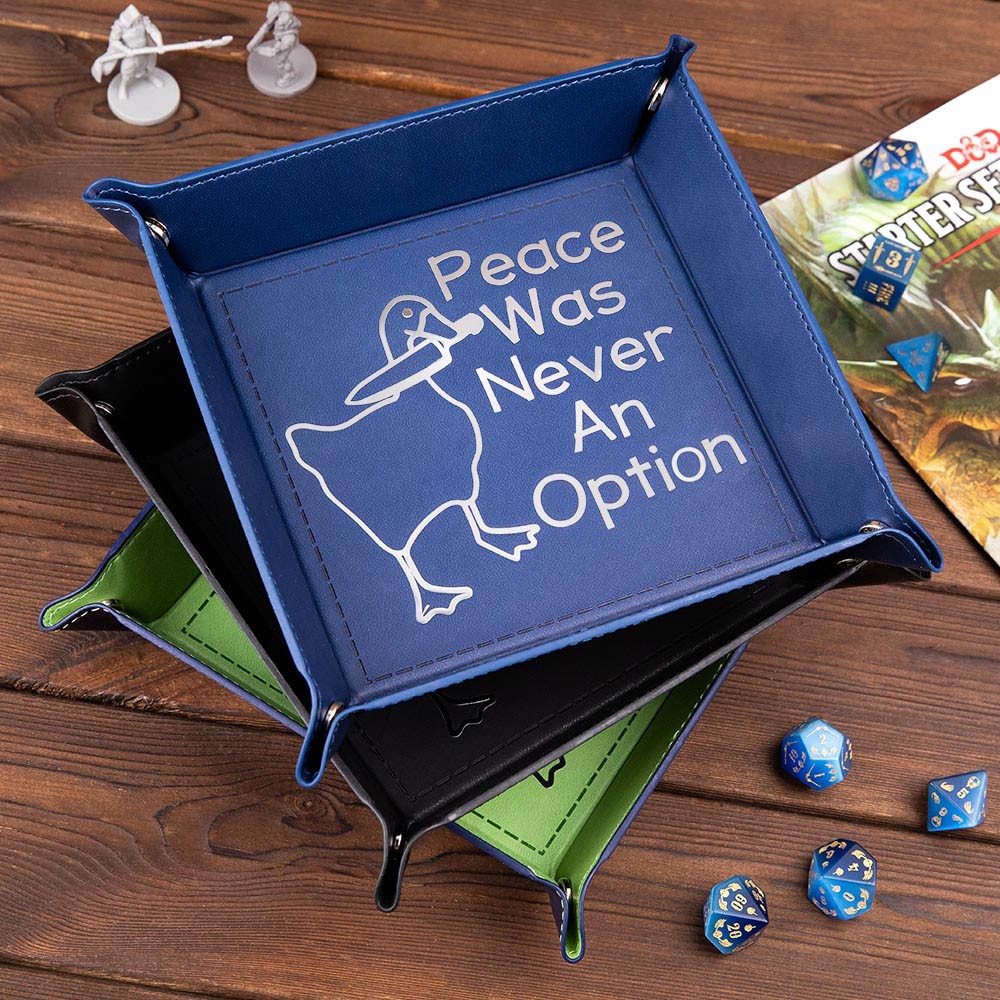 Funny Goose DND Dice Tray- Peace Was Never An Option