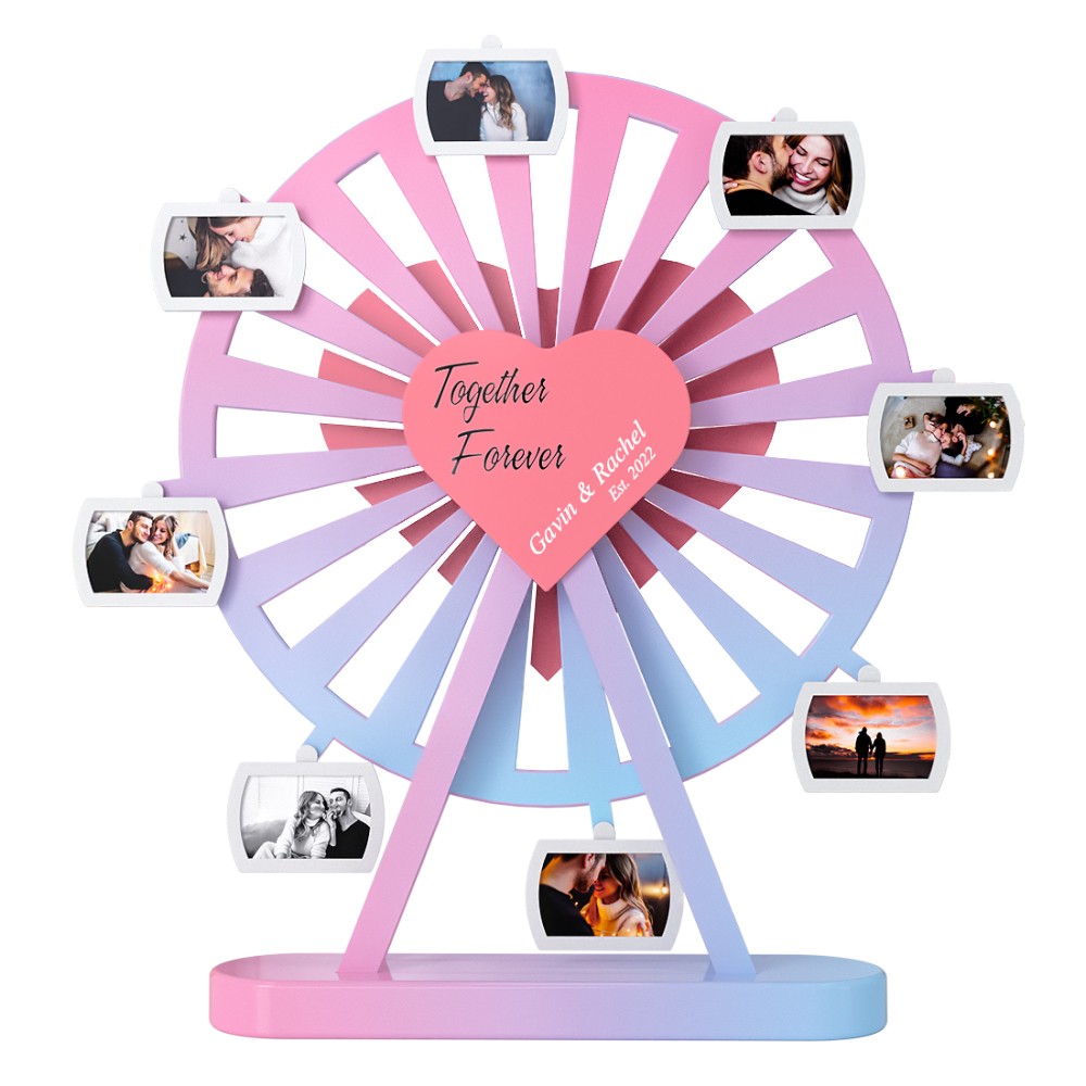 Custom Love Ferris Wheel Ornament, Couple Gift