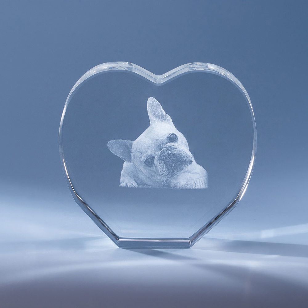 3D Photo Crystal Heart-shaped Romantic Gift