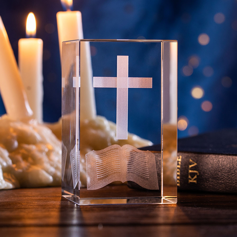 3D Photo Nativity Scene Crystal Prints