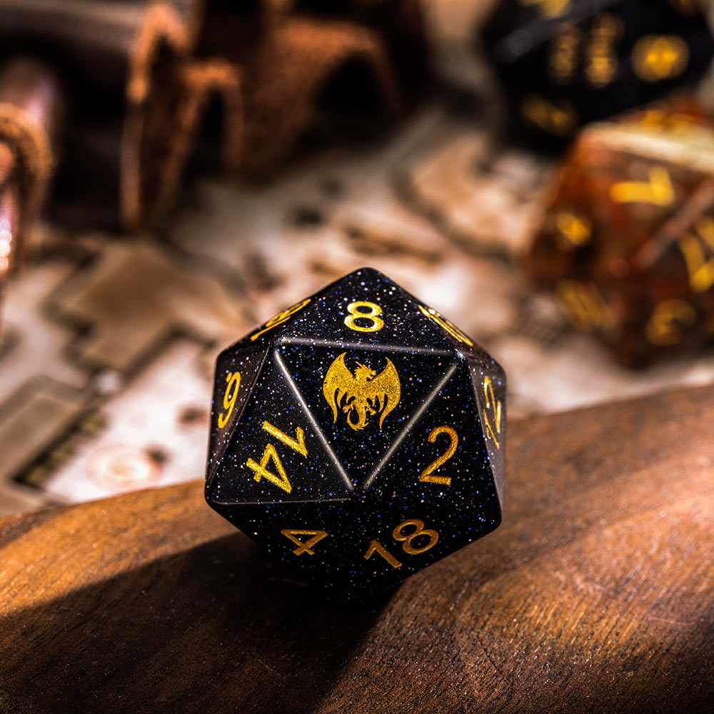 Engraved Image&Text D20 Dice