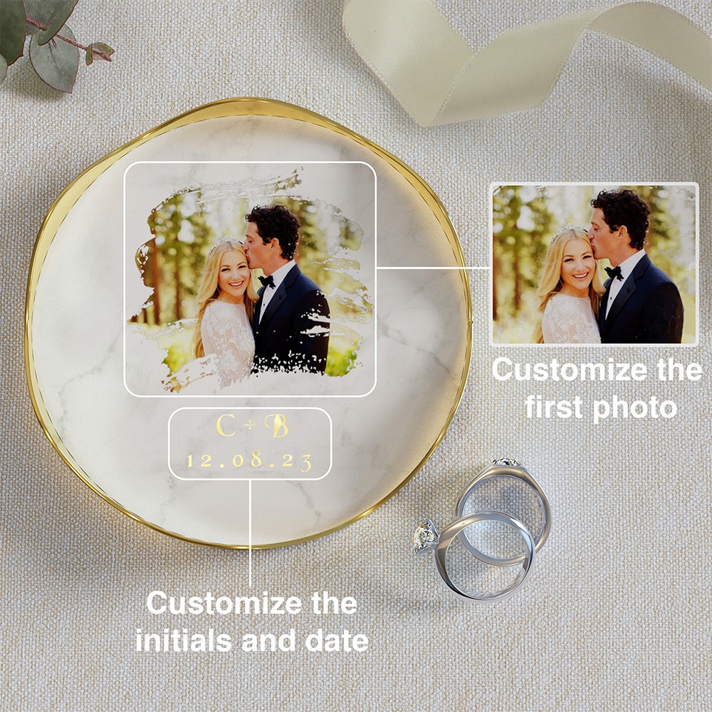 Personalized Wedding Ring Dish