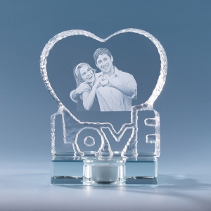 2D Special Love Classic Crystal Engraved Photo