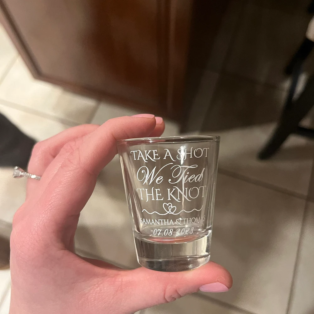 (Set of 6pcs)💖Buy More Save More💖Personalized wedding shot glasses