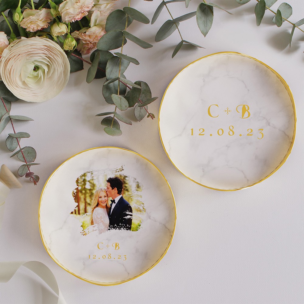 Personalized Wedding Ring Dish