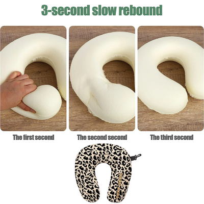 Personalized Leopard Print Travel Neck Pillow – Relieve Fatigue, Sleep Quickly💤 & Easy to Carry
