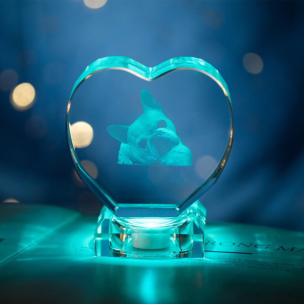 3d Photo Heart Crystal 3dcrystalmemory