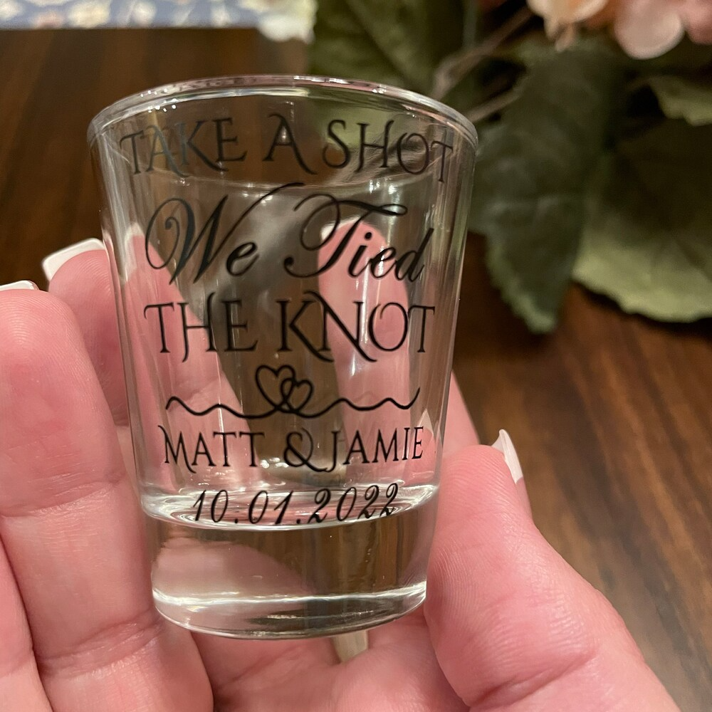 (Set of 6pcs)💖Buy More Save More💖Personalized wedding shot glasses