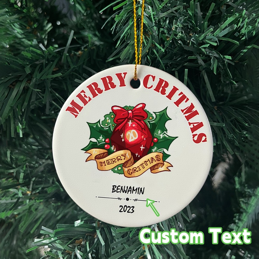 Custom DND Christmas Ornament | Gift for DND lovers-Doldols