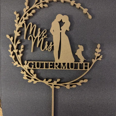 Dog Cake Topper for Wedding, Rustic Wedding Cake Topper with Dog, Bride Groom Cake Topper, Pet Silhouette Cake Topper, Cat Cake Topper