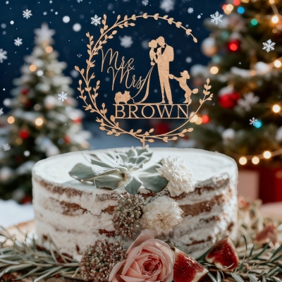 Dog Cake Topper for Wedding, Rustic Wedding Cake Topper with Dog, Bride Groom Cake Topper, Pet Silhouette Cake Topper, Cat Cake Topper