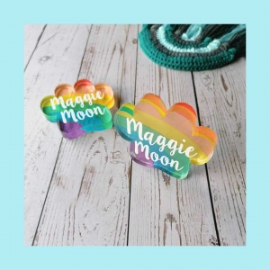 Personalized Large Initial Stackable Ring Gold