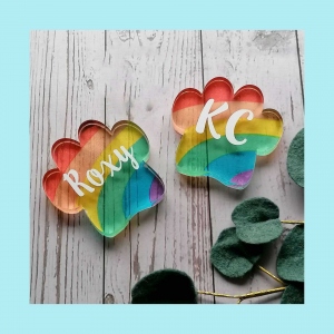 Personalized Large Initial Stackable Ring Gold