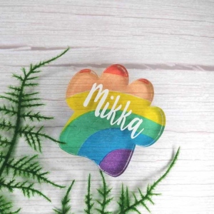 Personalized Large Initial Stackable Ring Gold