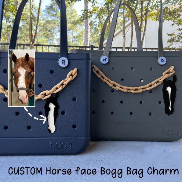 🎁 Buy 2 FREE SHIPPING🎁Bogg Bag Charm, Custom Horse Blaze