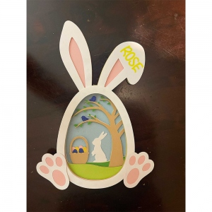 💖Buy 2 FREE SHIPPING💖|Personalized Laser cut Easter Eggs and Easter Bunny!