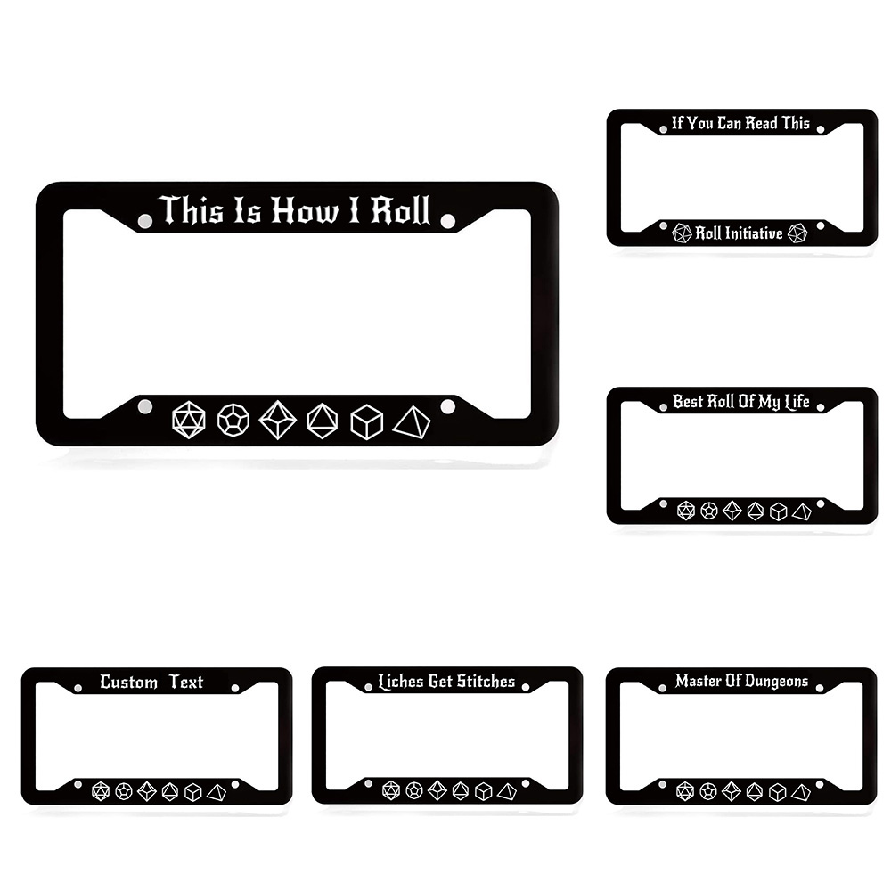 Custom License Plate Frame For DND PlayersDoldols