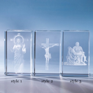 3D Photo Nativity Scene Crystal Prints