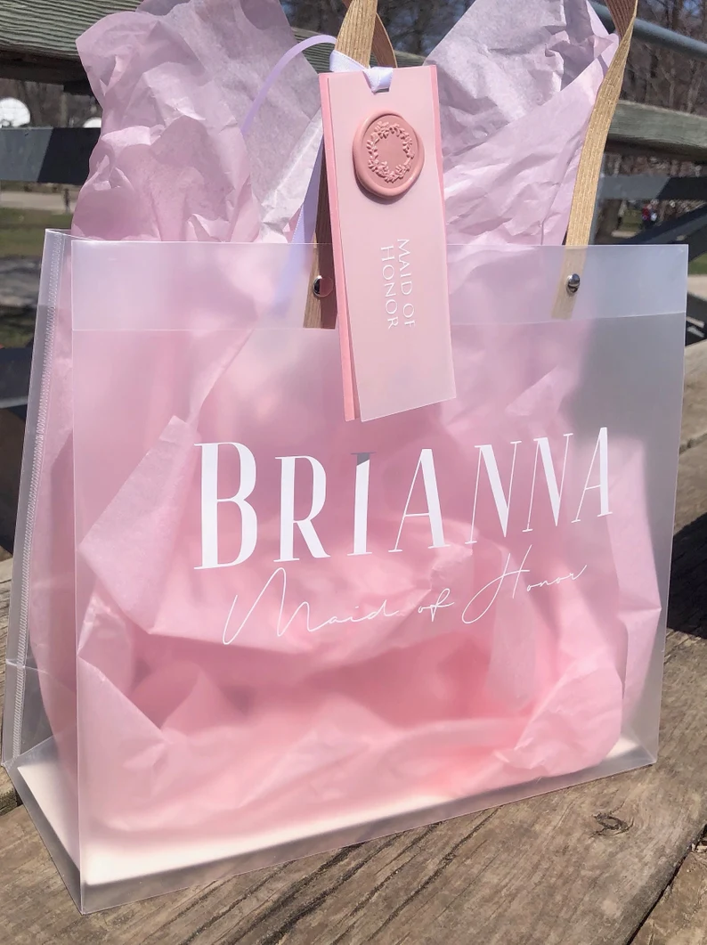 Personalized Bridesmaid Gift Bags, Bridesmaid Proposal Gift Bags
