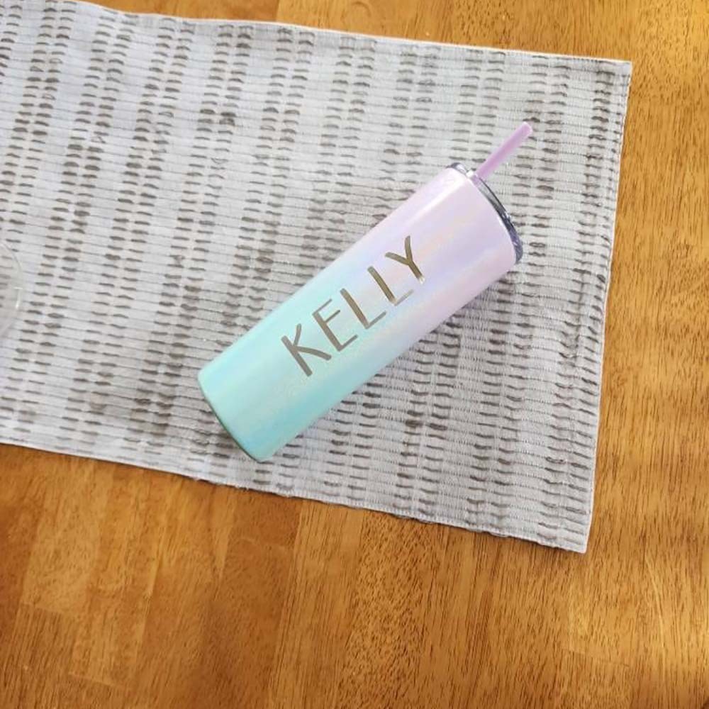 Personalized Tumbler with Straw, Insulated Tumbler, Custom Tumbler, Skinny Tumbler, Bridesmaid Proposal, Bridesmaid Gifts, Birthday Gift