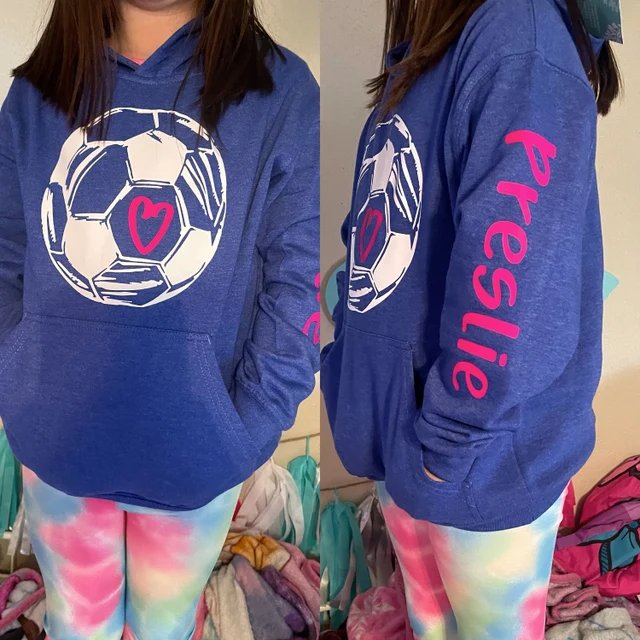 Girls Soccer Hoodie, Personalized Soccer Hoodie, Soccer, Custom