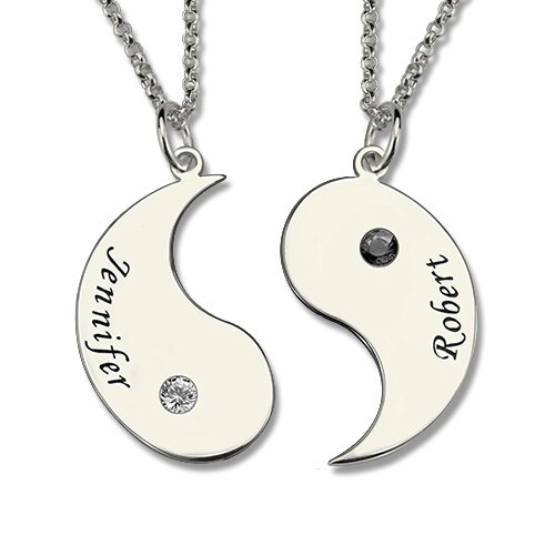 Gifts for Him & Her: Glorious Set with Name & Birthstone ...