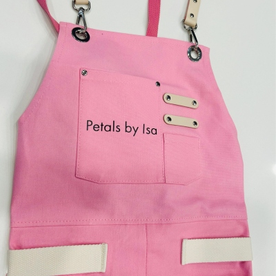 Professional Personalized Womens Canvas Apron Gifts,Florist Nail Tech Water-resistant Waitress Aprons