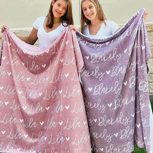 Heart Name Blanket Baby Girl Heart Minky Blanket   1666594172 15 