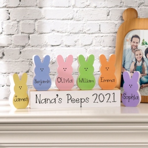 Personalized Bunny Family Easter Bunny Decor Custom Easter Gifts