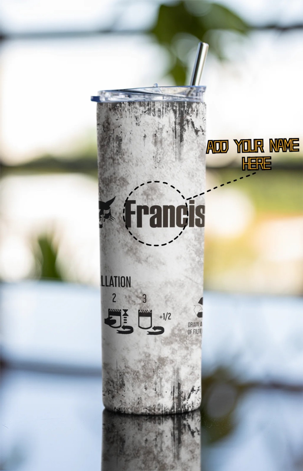 Oil Filter Dirty - Mechanic -Sublimation Designs -Tumbler