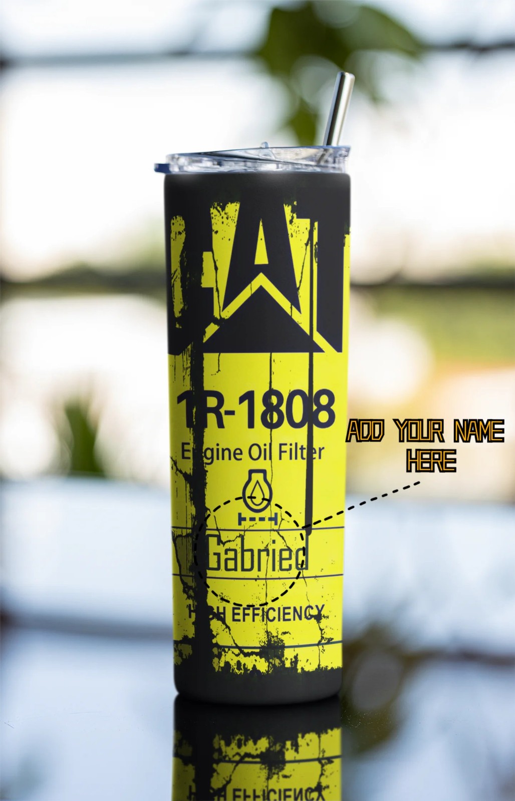 Oil Filter Dirty - Mechanic -Sublimation Designs -Tumbler