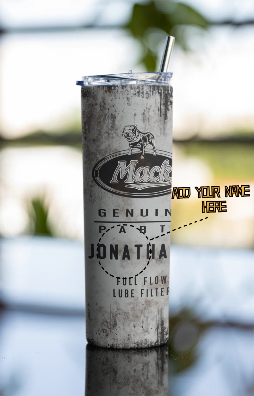 Oil Filter Dirty - Mechanic -Sublimation Designs -Tumbler