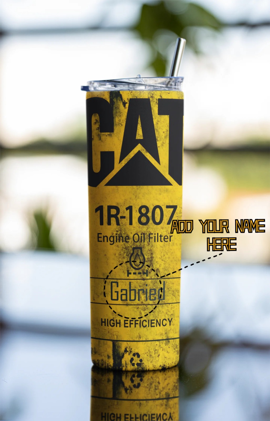 Oil Filter Dirty - Mechanic -Sublimation Designs -Tumbler
