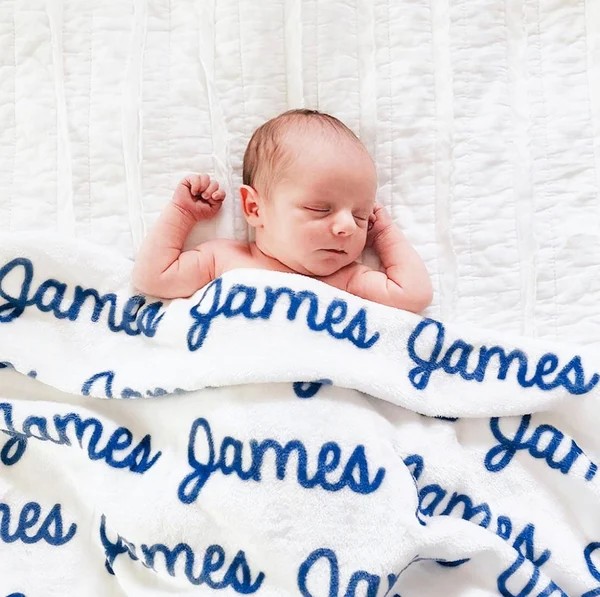 Heart Name Blanket / Baby Girl Heart Minky Blanket - OnenOnlyGifts