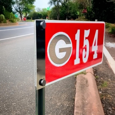 Fans reflective address plate custom metal house number, fan gift outdoor decoration suitable for home or business