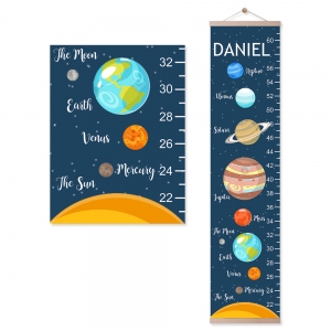 Personalized Solar System Name Growth Chart