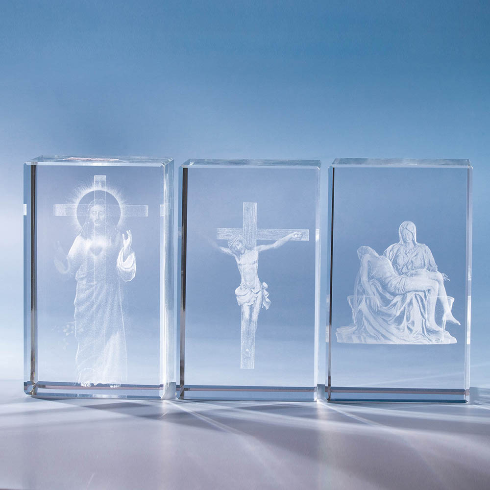 3D Photo Nativity Scene Crystal Prints