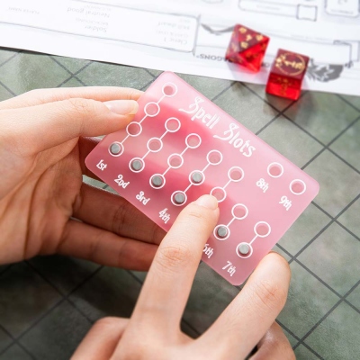 Spell Slot Magnetic Tracker For DND 5e-Wizard, Sorcerer, Bard, Cleric, Druid Arrow Tracker, Spell Slot Tracker, Spell Counter, Premium Counter