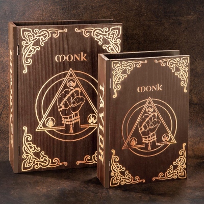 Book Style DND Class Dice Box, Dice Wooden Box, Dice Holder, Dice Storage Box, Dice Organizer, Book Dice Box, DND Gifts