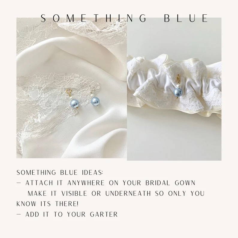Something Blue Charm Keepsake, Bridal Shoe Charm, Bouquet Charm, Bridal Garter Charm