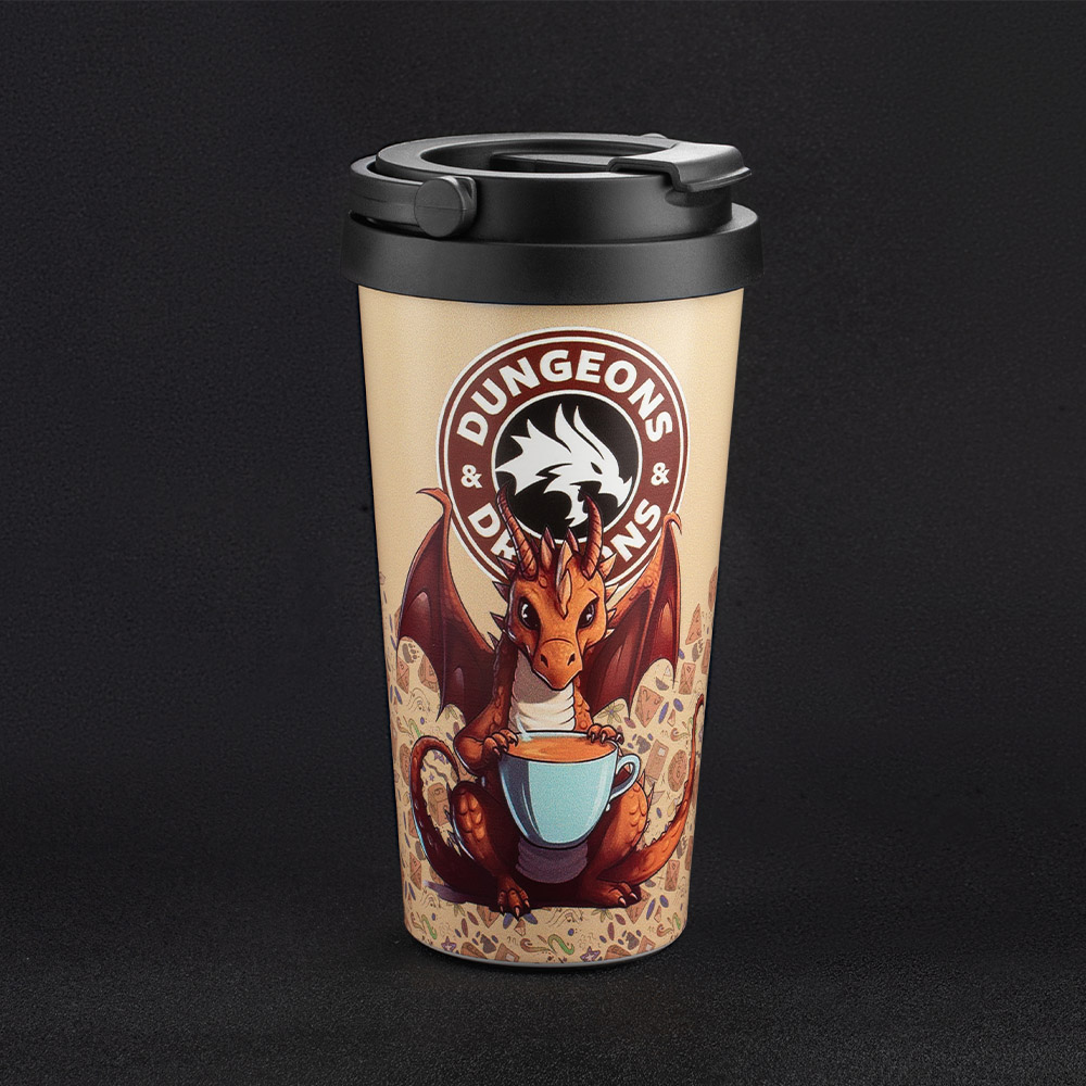Customizable Portable Insulated Dragon Coffee Cup-Doldols