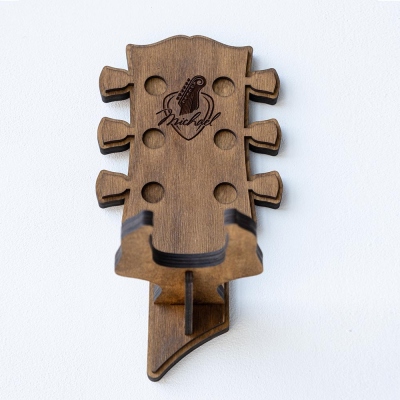 Guitar Holder Wall Mount, Custom Guitar Stand, Custom Guitar Display, Custom Headstock Logo, Guitar Stand Wooden, Guitar Stand Wall Mount