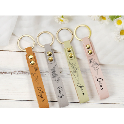 Personalisierter Leder-Schlüsselanhänger, Personalisierter Schlüsselbund, Personalisierter Leder-Schlüsselanhänger, Koordinaten-Schlüsselanhänger, Längen- und Breitengrad-Schlüsselanhänger, Bestes Geschenk