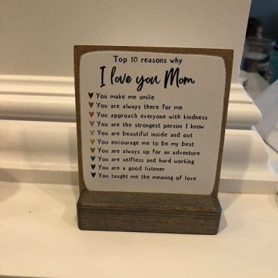 Reasons why I love you mom | Mother&#39;s Day gift  |  gift for mom | personalized mom gift | Customizable | grandma | nana |