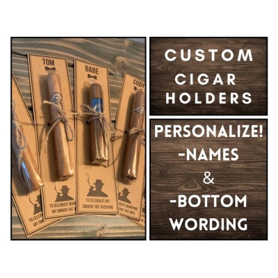 Custom Groomsmen Gift Cigar Label, Card / Holder, Groomsman Ask, Groomsman Cigar Tags, Labeled Cards, Favors