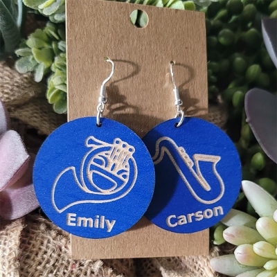 MARCHING BAND EARRINGS + Band Mom + Director Gift + Band Life + Drumline + Orchestra + Concert