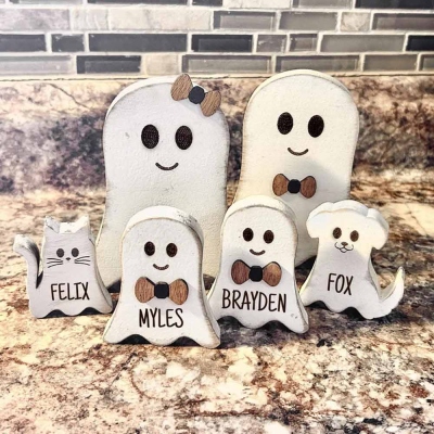🎁 Personalized Ghost Family // Our Boo Crew // Halloween Decor