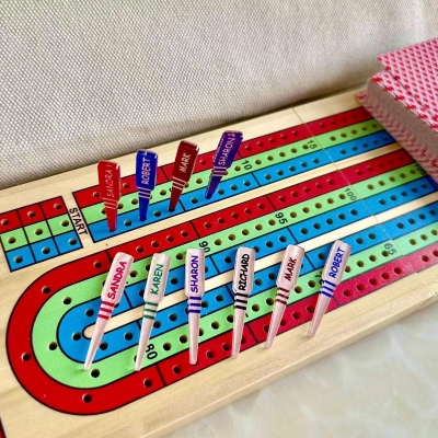 Personalized Acrylic Cribbage Pegs: Custom Name, Set of 3