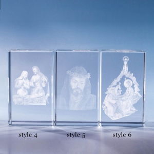 3D Photo Nativity Scene Crystal Prints